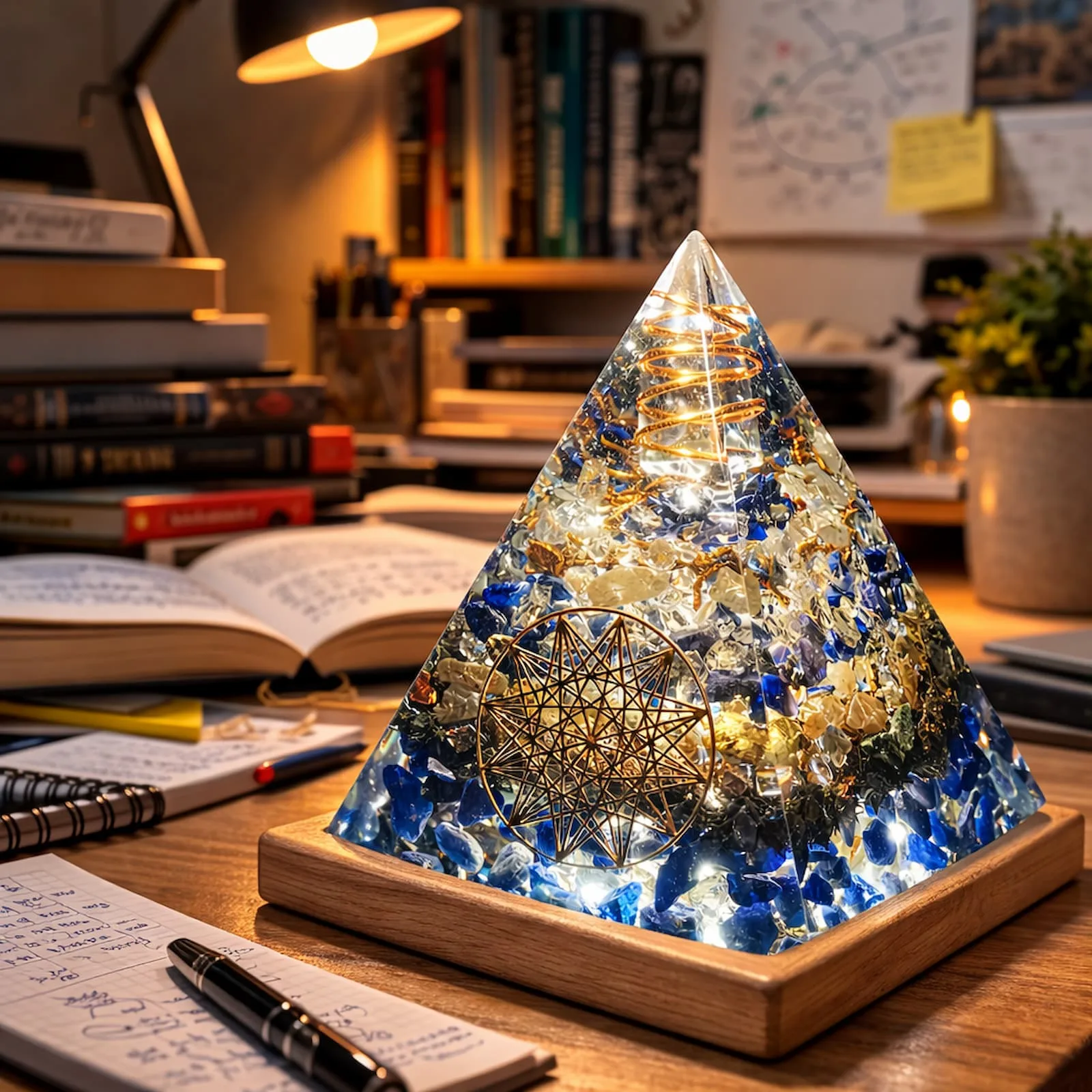 pyramide memoire mise en scène intérieur