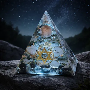 Pyramide incarnation décor extérieur ciel étoilé