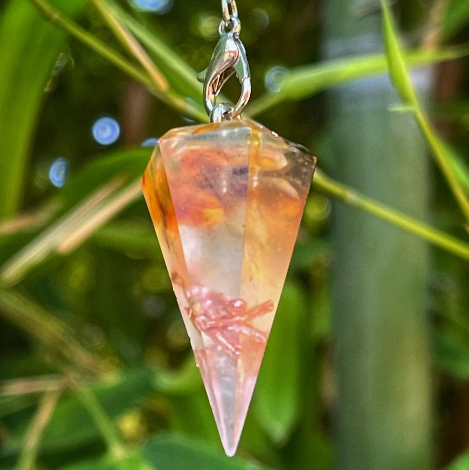 pendule orgonite Ambre