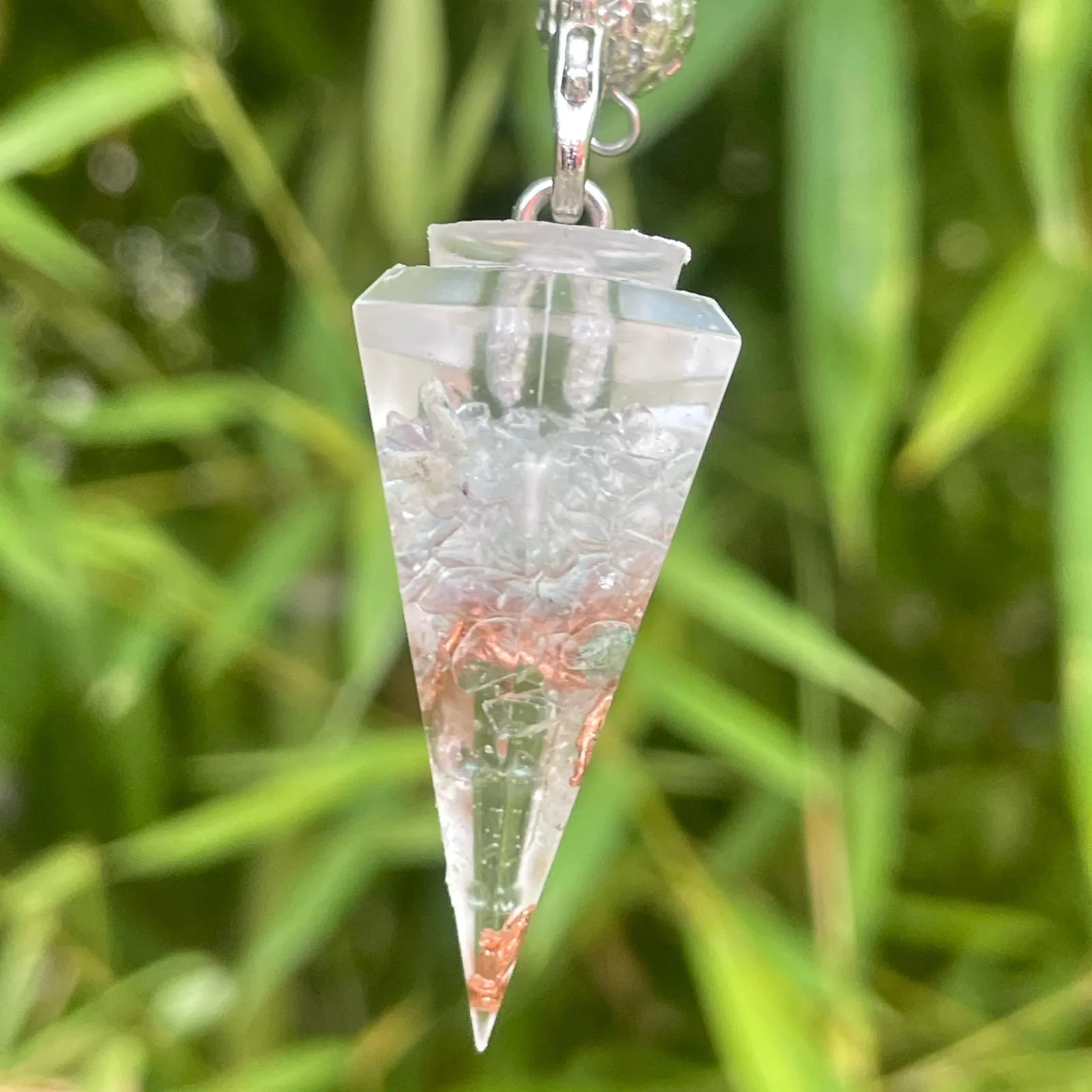 pendule orgonite Fluorite