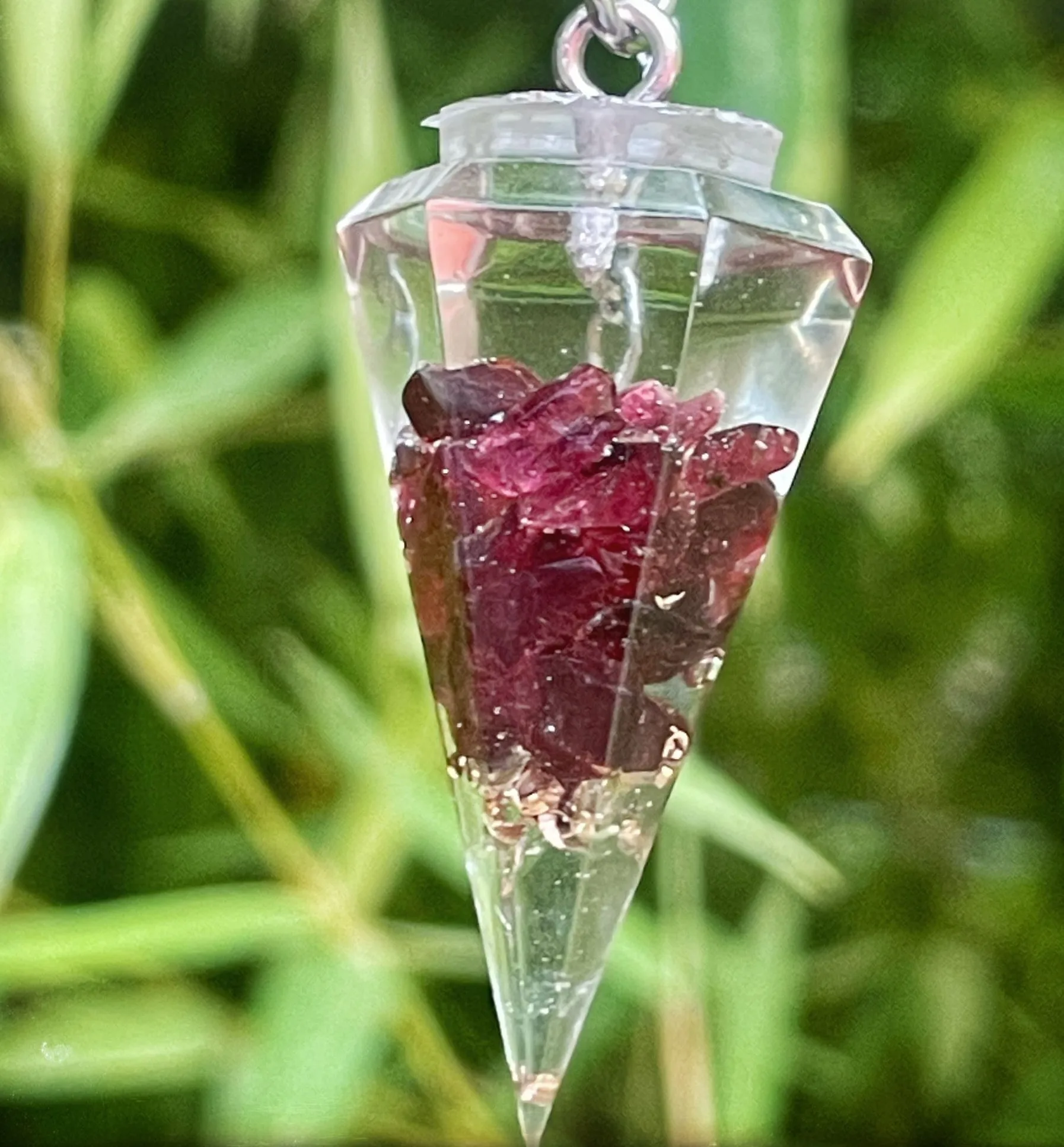 pendule orgonite Grenat