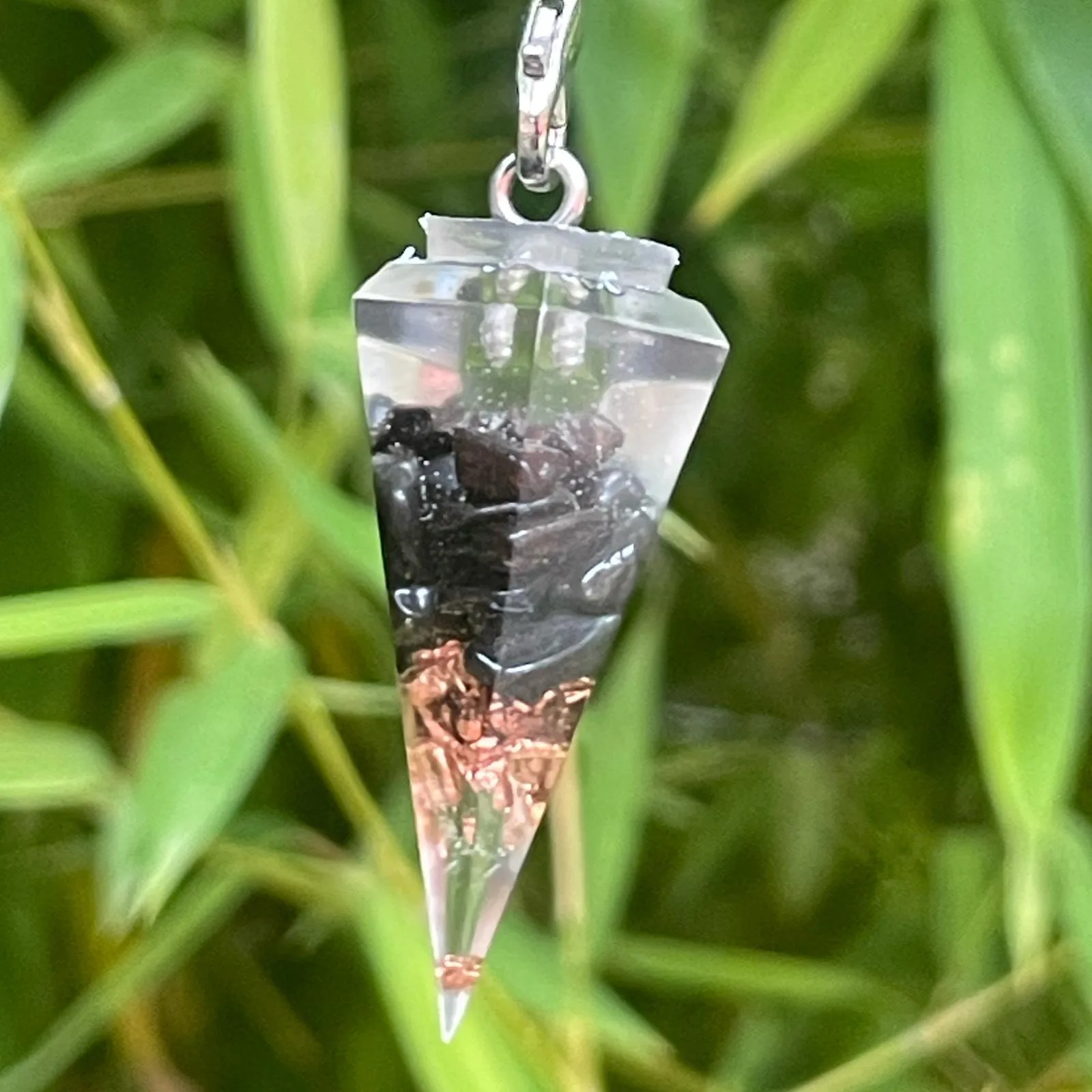 pendule orgonite Hématite