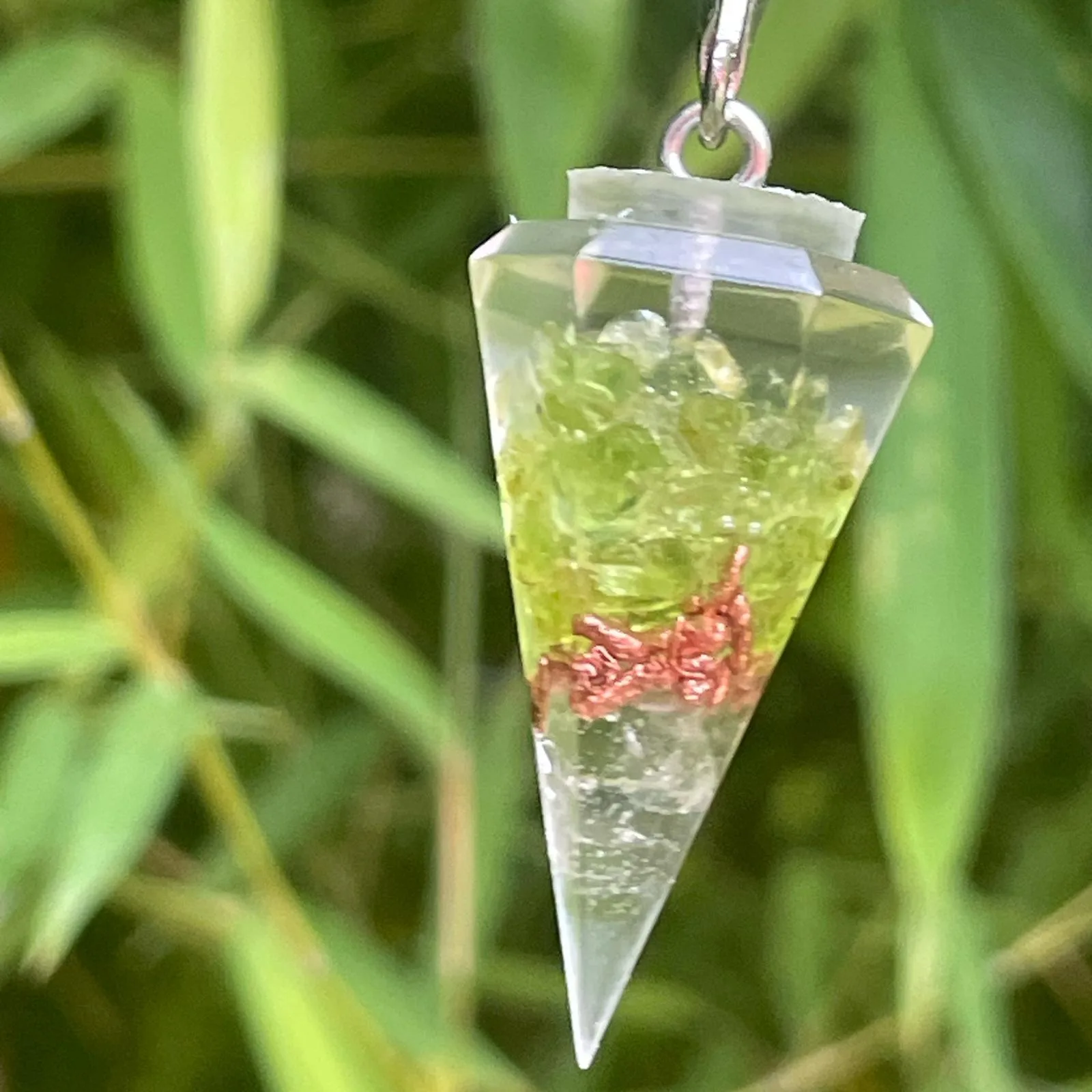 pendule orgonite Péridot