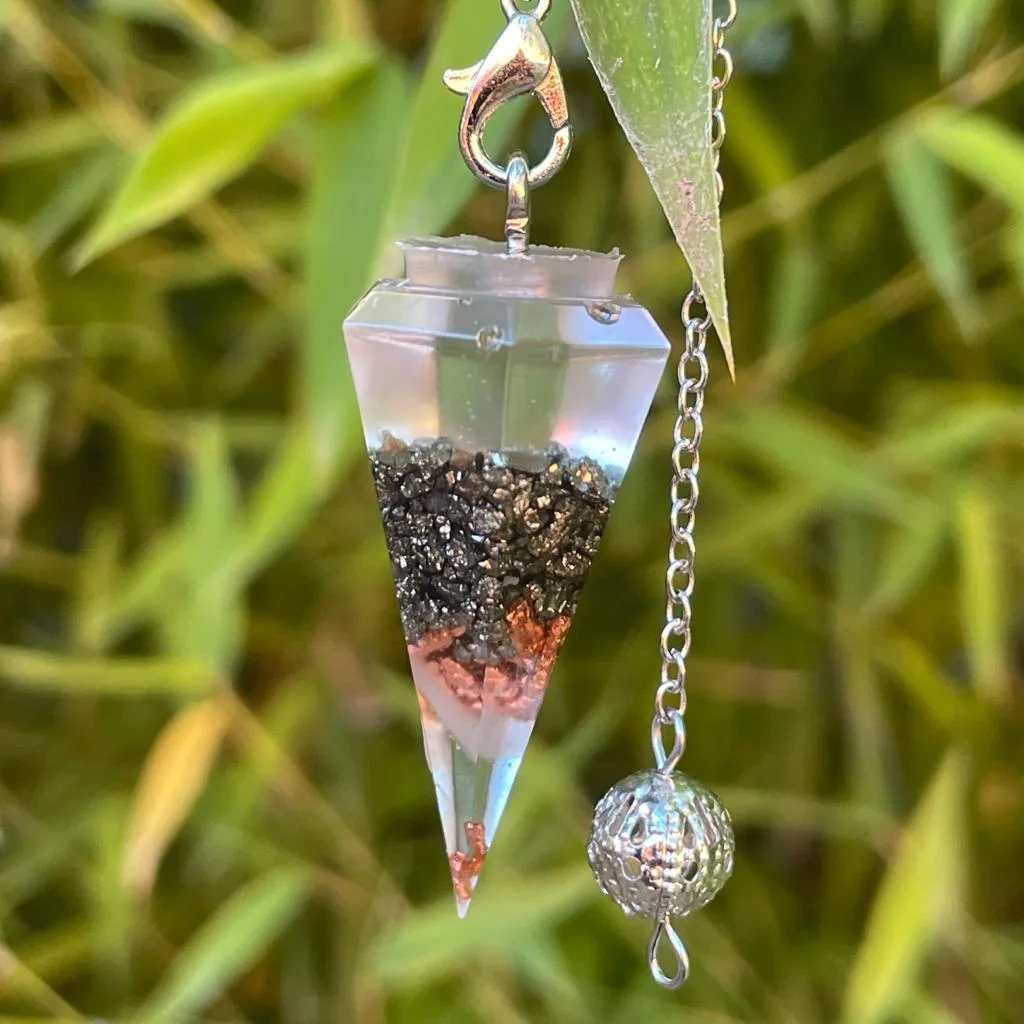 pendule orgonite Pyrite