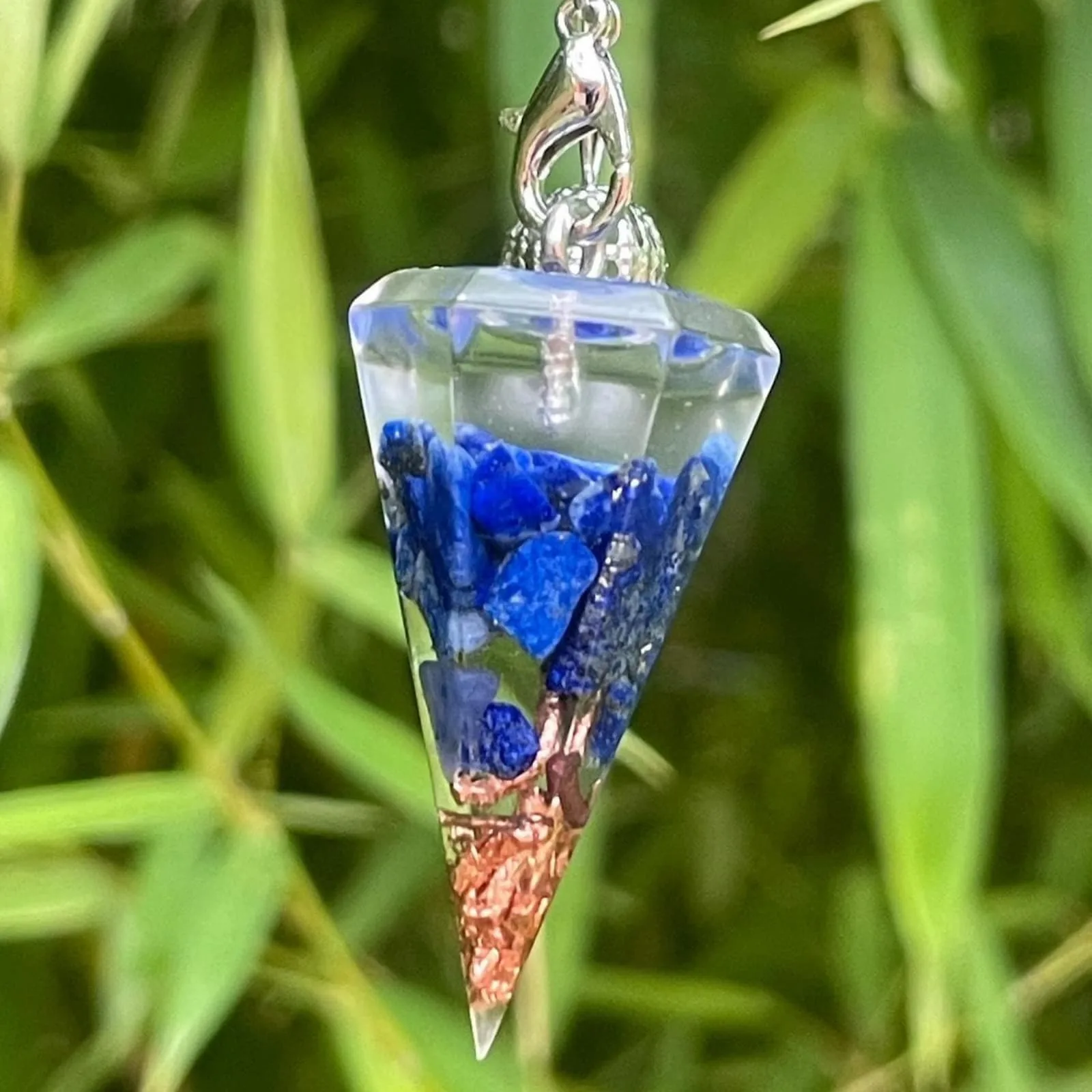 Pendule orgonite Lapis lazuli