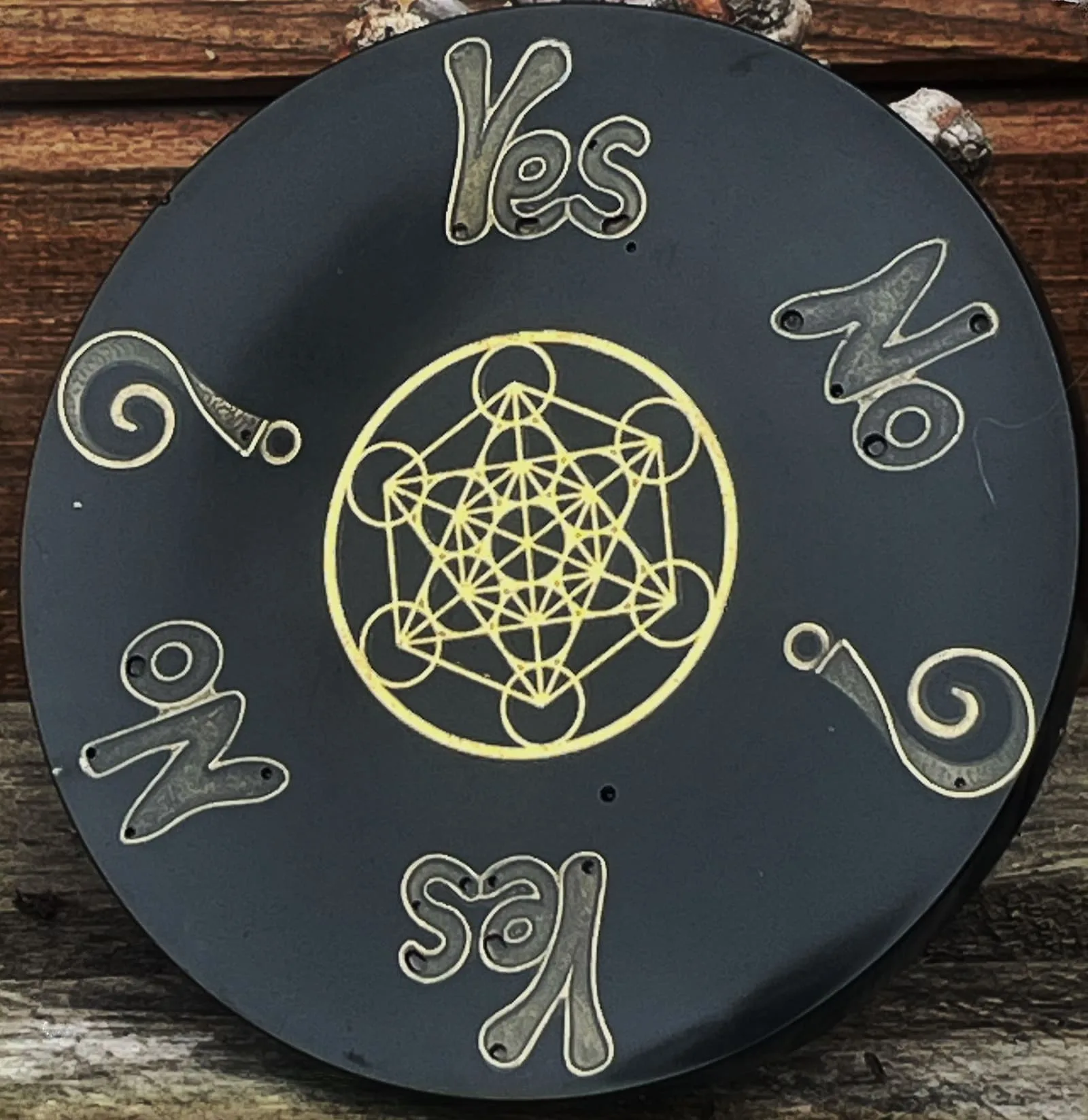 Plateau divinatoire Metatron dore