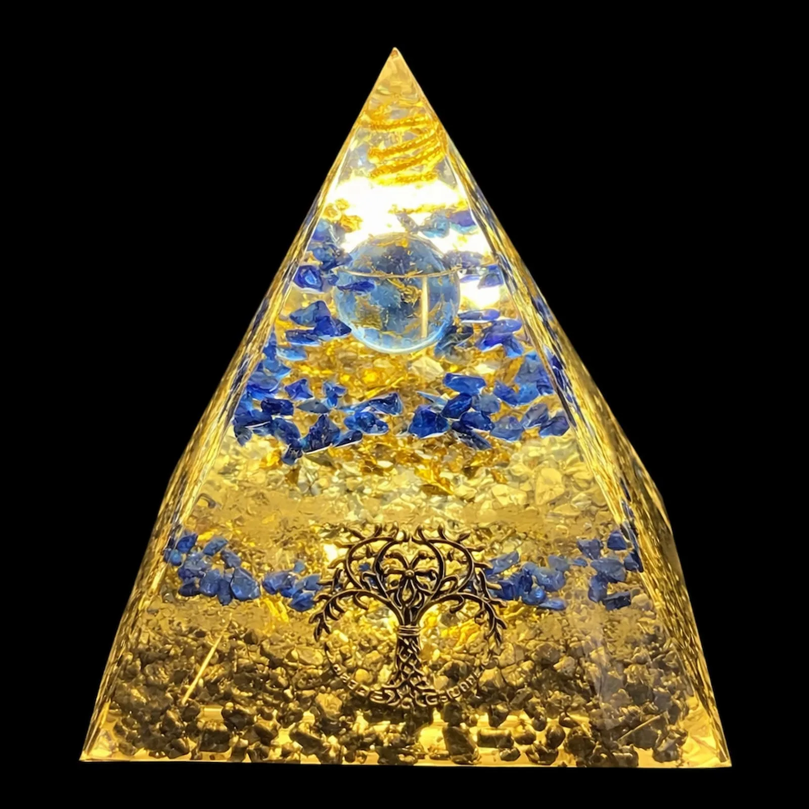 Pyramide orgonite personnalisee