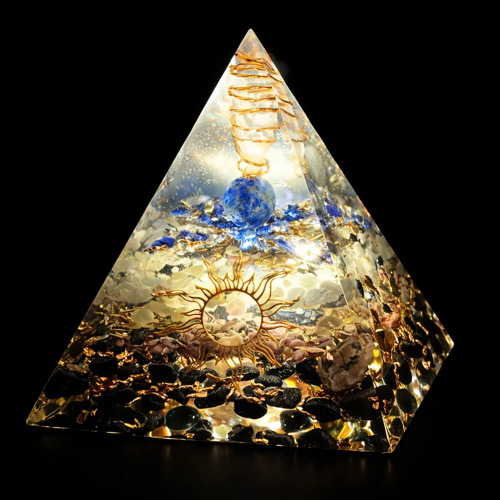 Pyramide Numérologique Personnalisée avec symbole Soleil