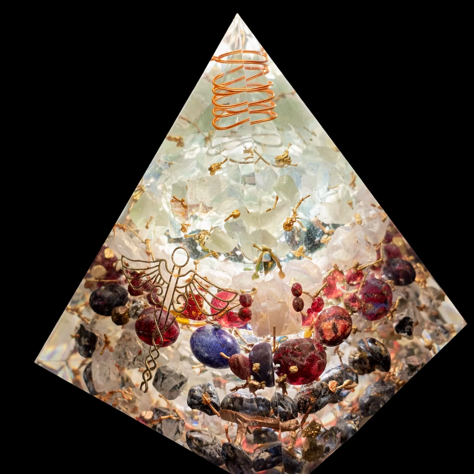 Pyramide Numérologique Personnalisee avec symbole caducée