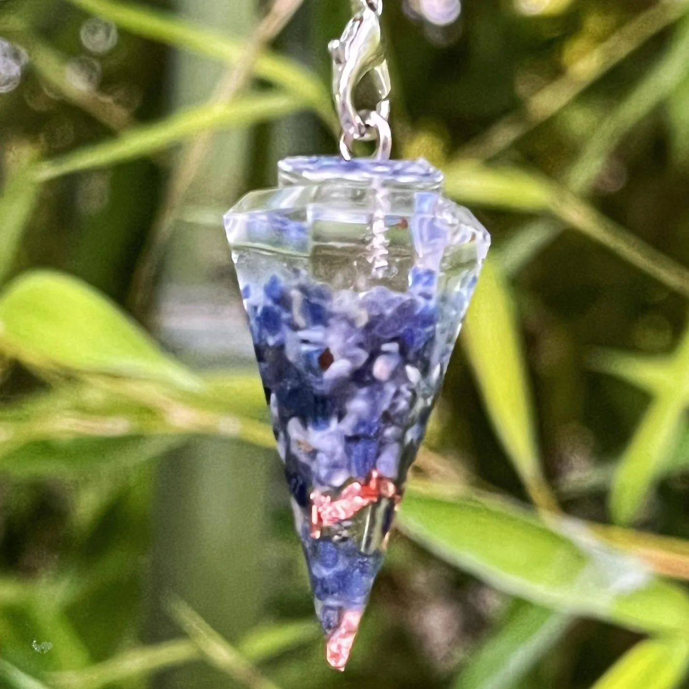 Pendule orgonite Sodalite