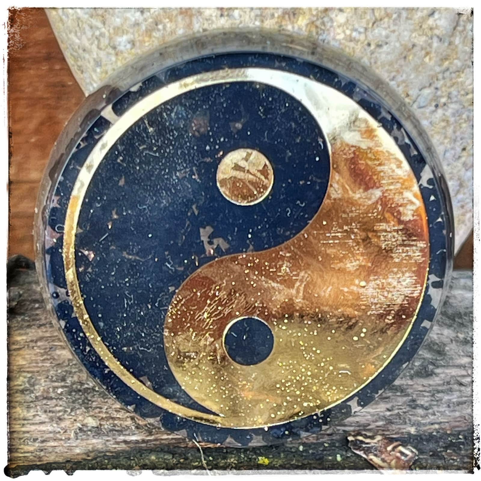 Orgonite de poche personnalisée Yin Yang Orgonite de poche personnalisée Yin Yang