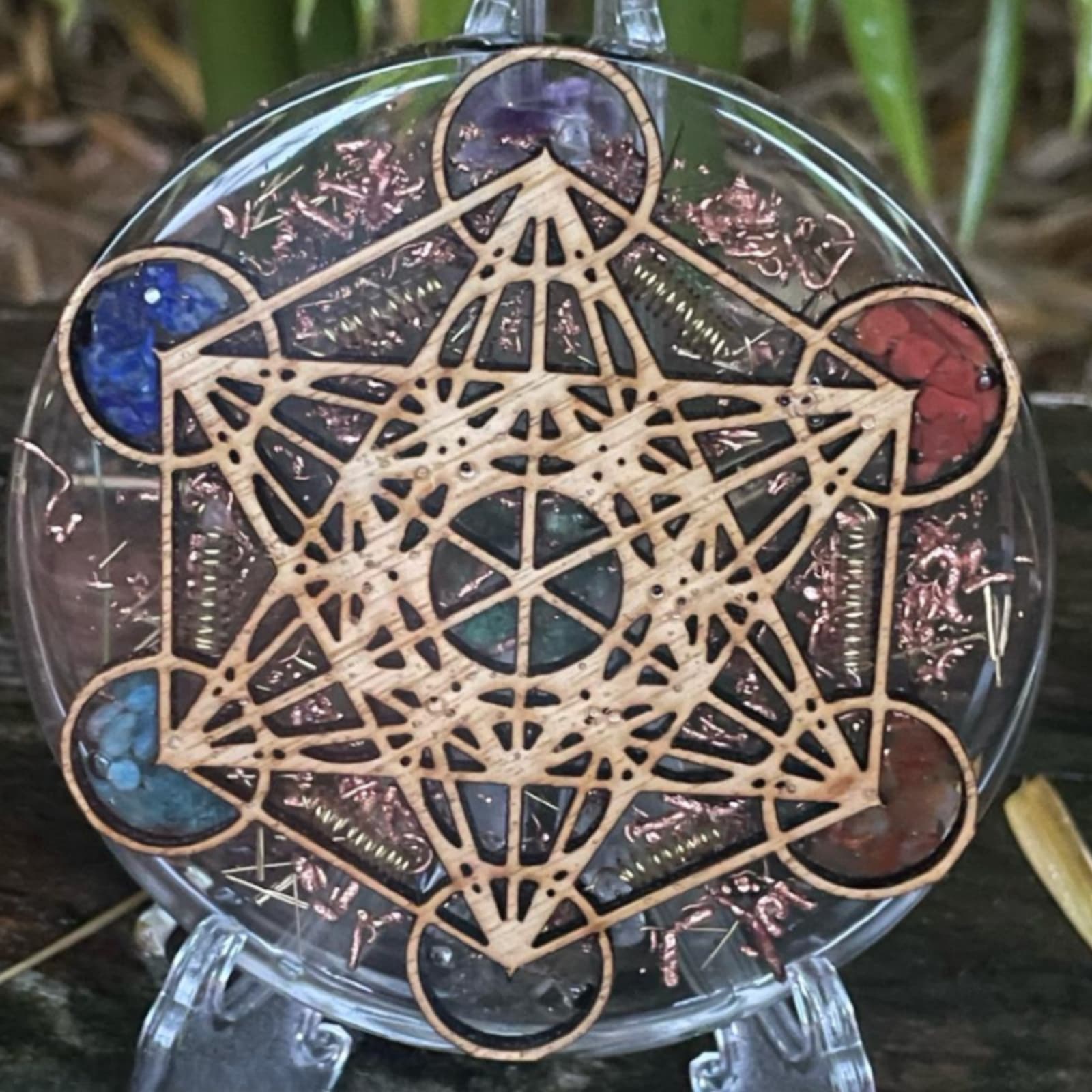Plateaux Dynamisants Orgonites - Métatron 7 Chakras – Image 2