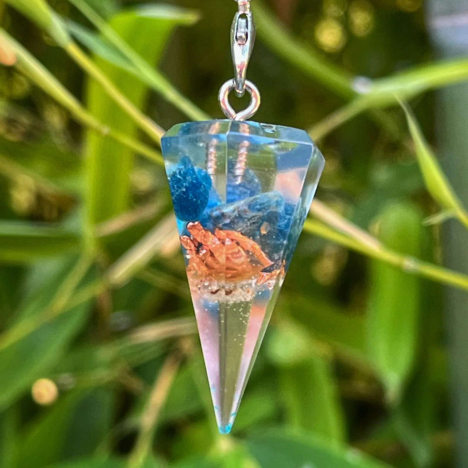 pendule orgonite apatite
