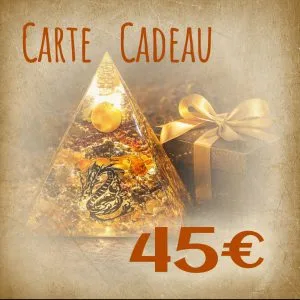 carte cadeau OrgoNath 45€ – cadeau flexible pour orgonites et ateliers