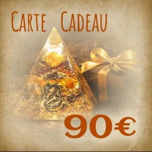 Carte cadeau 90 euros OrgoNath pour créations artisanales énergétiques