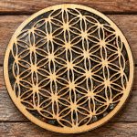 Plateau dynamisant orgonite Fleur de Vie – 10 cm