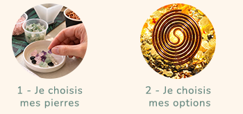 Je compose ma pyramide choix et options Je compose ma pyramide, je choisis les pierres et définis mes options