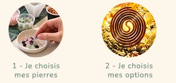 Je compose ma pyramide, je choisis les pierres et définis mes options